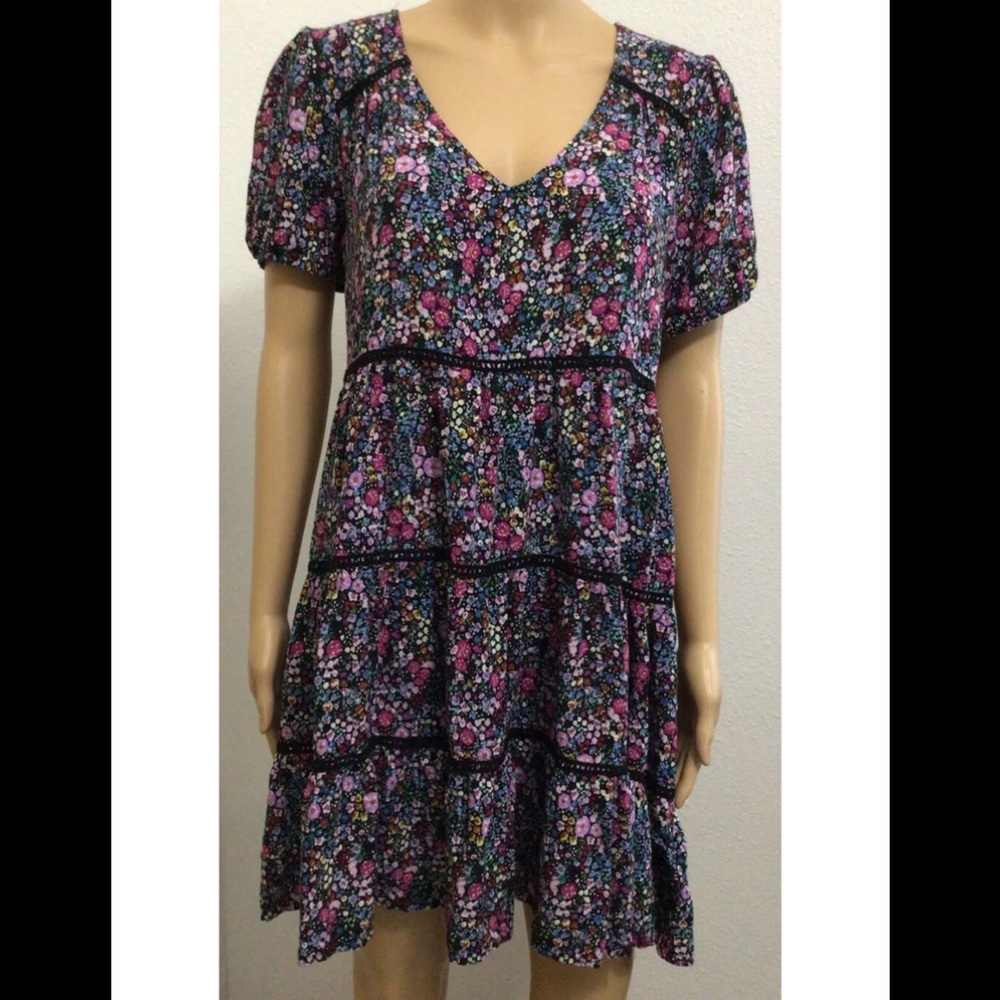 Wild fable purple floral dress Sz M